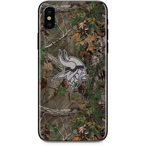 NFL Minnesota Vikings Realtree Xtra Green Camo iPhone XS Skin