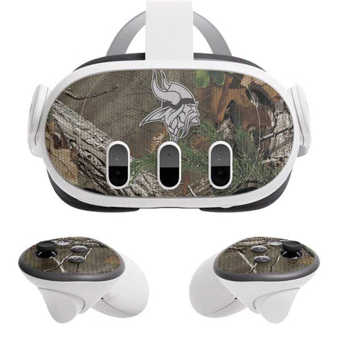 NFL Minnesota Vikings Realtree Xtra Green Camo Meta Quest 3 Skin