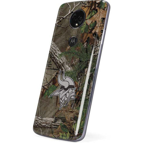 NFL Minnesota Vikings Realtree Xtra Green Camo Moto E5 Plus Skin