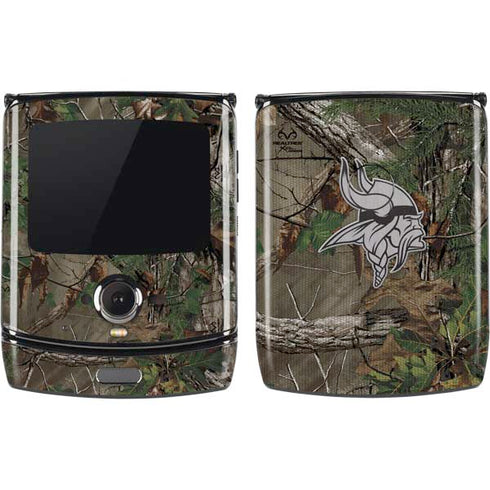 NFL Minnesota Vikings Realtree Xtra Green Camo Motorola RAZR Skin