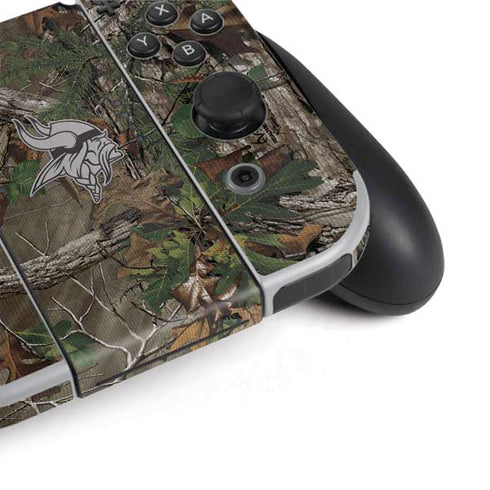 NFL Minnesota Vikings Realtree Xtra Green Camo Nintendo Switch OLED (2021) Skin