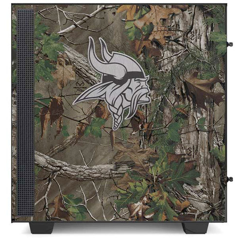 NFL Minnesota Vikings Realtree Xtra Green Camo NZXT H510 Compact ATX Mid-Tower Case Skin
