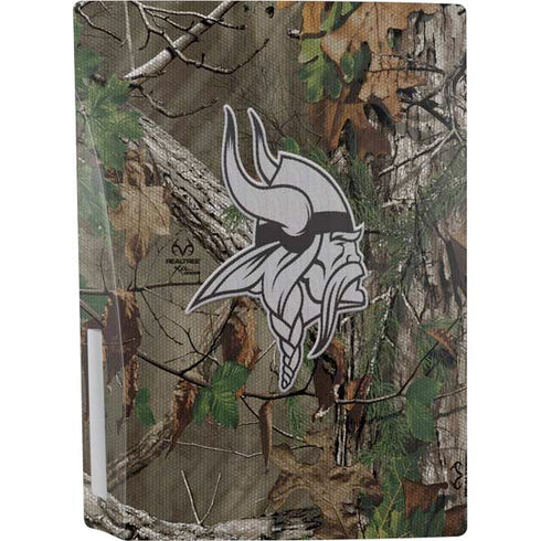 NFL Minnesota Vikings Realtree Xtra Green Camo PS5 Console Skin