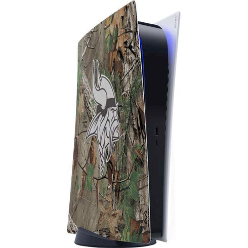 NFL Minnesota Vikings Realtree Xtra Green Camo PS5 Digital Edition Console Skin