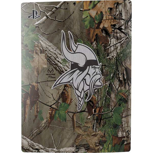 NFL Minnesota Vikings Realtree Xtra Green Camo PS5 Digital Edition Console Skin