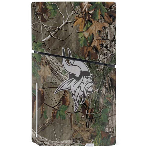 NFL Minnesota Vikings Realtree Xtra Green Camo PS5 Slim Disk Bundle Skin