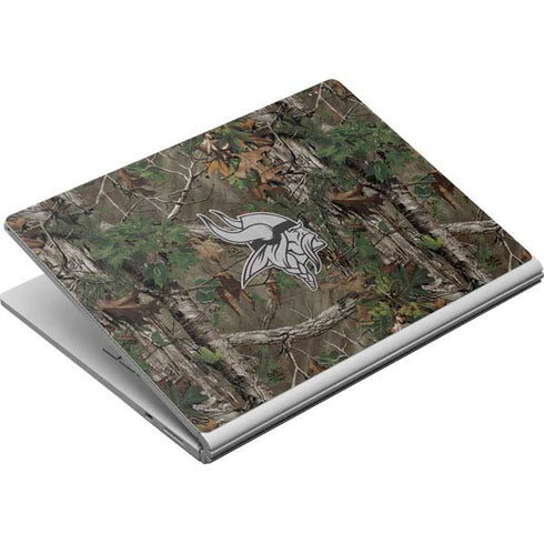 NFL Minnesota Vikings Realtree Xtra Green Camo Surface Book Skin