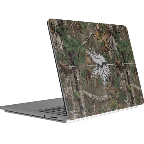 NFL Minnesota Vikings Realtree Xtra Green Camo Surface Laptop Studio Skin