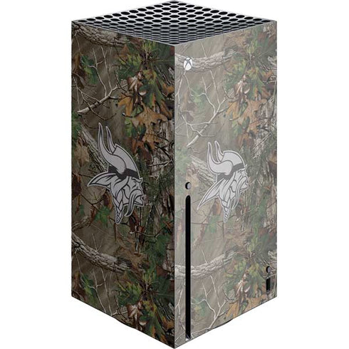 NFL Minnesota Vikings Realtree Xtra Green Camo Xbox Series X Console Skin