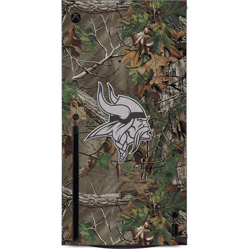 NFL Minnesota Vikings Realtree Xtra Green Camo Xbox Series X Console Skin