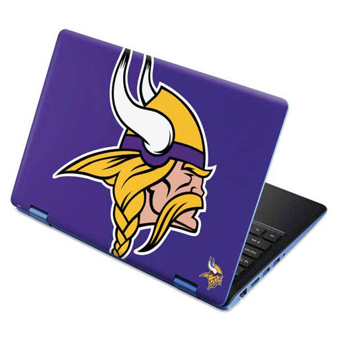 NFL Minnesota Vikings Retro Logo Aspire R11 11.6in Skin