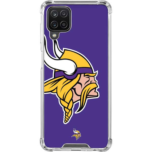 NFL Minnesota Vikings Retro Logo Galaxy A12 Clear Case