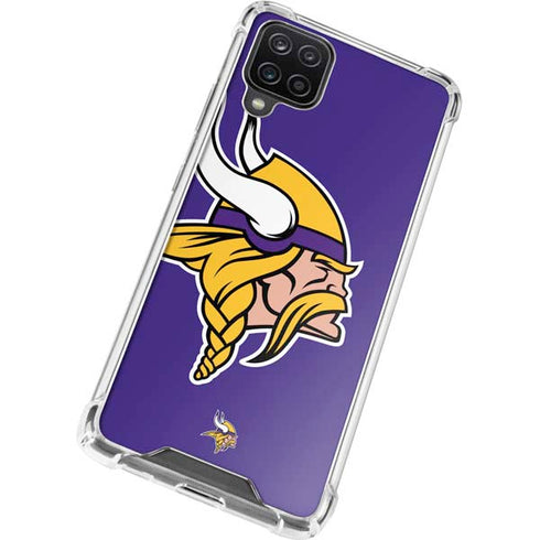 NFL Minnesota Vikings Retro Logo Galaxy A12 Clear Case