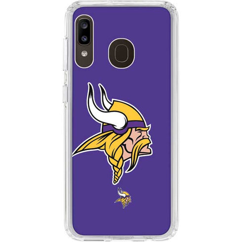 NFL Minnesota Vikings Retro Logo Galaxy A20 Clear Case
