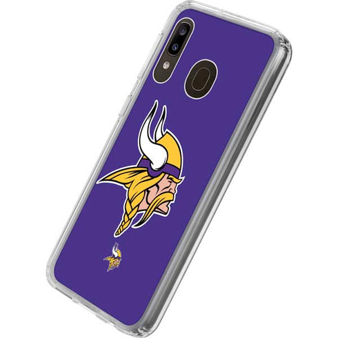 NFL Minnesota Vikings Retro Logo Galaxy A20 Clear Case