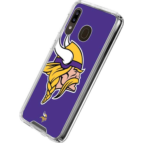 NFL Minnesota Vikings Retro Logo Galaxy A30 Clear Case