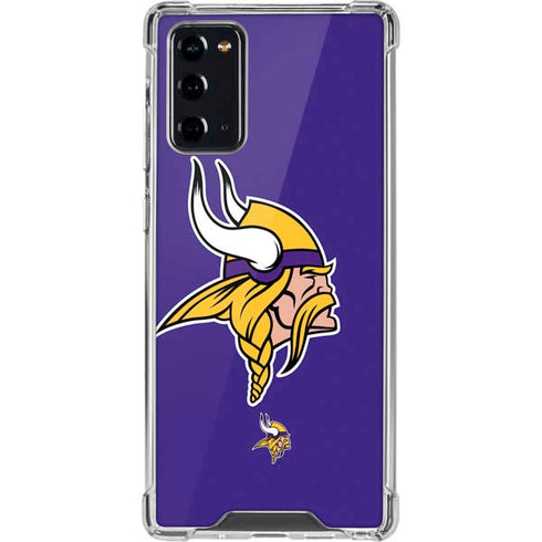 NFL Minnesota Vikings Retro Logo Galaxy Note20 5G Clear Case
