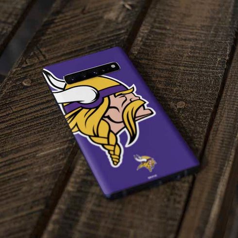 NFL Minnesota Vikings Retro Logo Galaxy S10 Skin