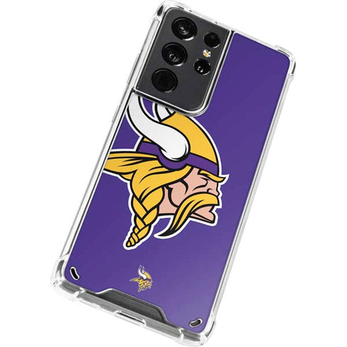 NFL Minnesota Vikings Retro Logo Galaxy S21 Ultra 5G Clear Case