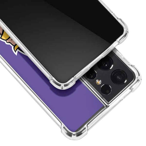 NFL Minnesota Vikings Retro Logo Galaxy S21 Ultra 5G Clear Case