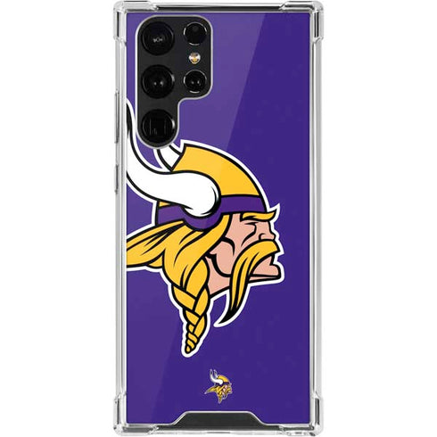 NFL Minnesota Vikings Retro Logo Galaxy S22 Ultra Clear Case