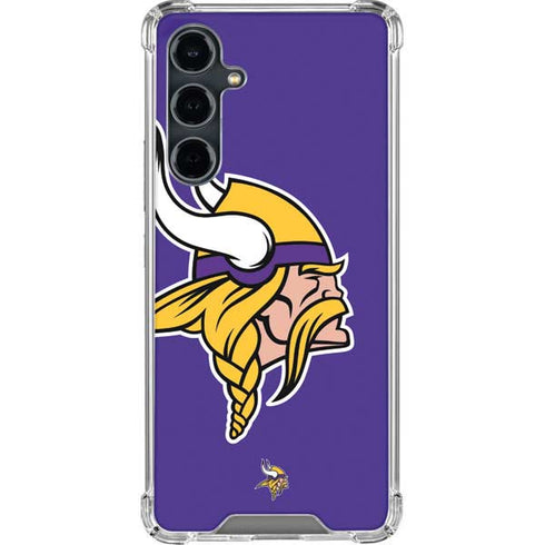 NFL Minnesota Vikings Retro Logo Galaxy S23 FE Clear Case