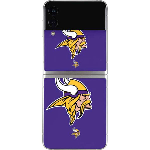 NFL Minnesota Vikings Retro Logo Galaxy Z Flip3 5G Skin