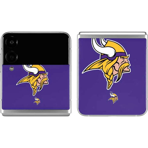 NFL Minnesota Vikings Retro Logo Galaxy Z Flip4 5G Skin