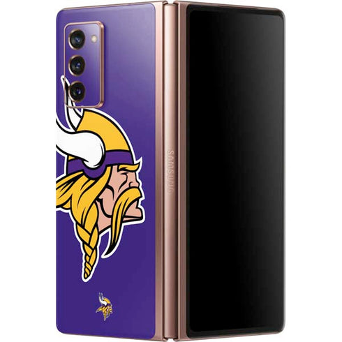NFL Minnesota Vikings Retro Logo Galaxy Z Fold2 5G Skin