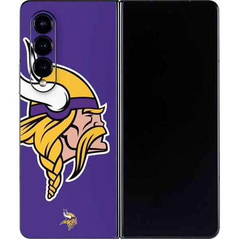 NFL Minnesota Vikings Retro Logo Galaxy Z Fold4 5G Skin