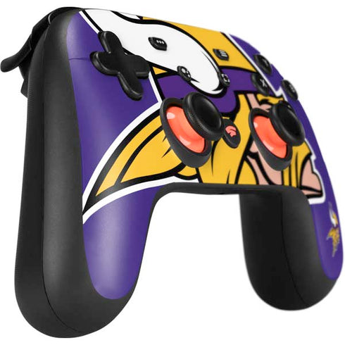 NFL Minnesota Vikings Retro Logo Google Stadia Controller Skin
