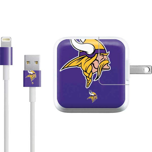 NFL Minnesota Vikings Retro Logo iPad Charger (10W USB) Skin