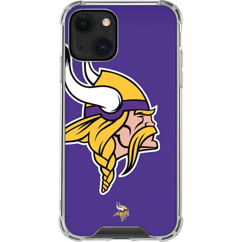 NFL Minnesota Vikings Retro Logo iPhone 15 Plus Clear Case