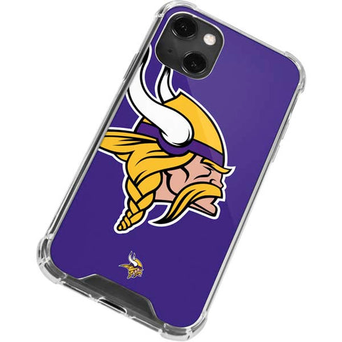 NFL Minnesota Vikings Retro Logo iPhone 15 Plus Clear Case