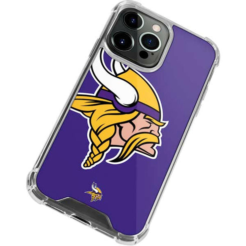 NFL Minnesota Vikings Retro Logo iPhone 15 Pro Clear Case