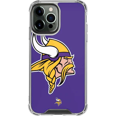 NFL Minnesota Vikings Retro Logo iPhone 14 Pro Max Clear Case
