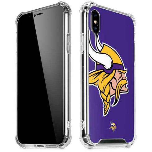 NFL Minnesota Vikings Retro Logo iPhone XS Max Clear Case