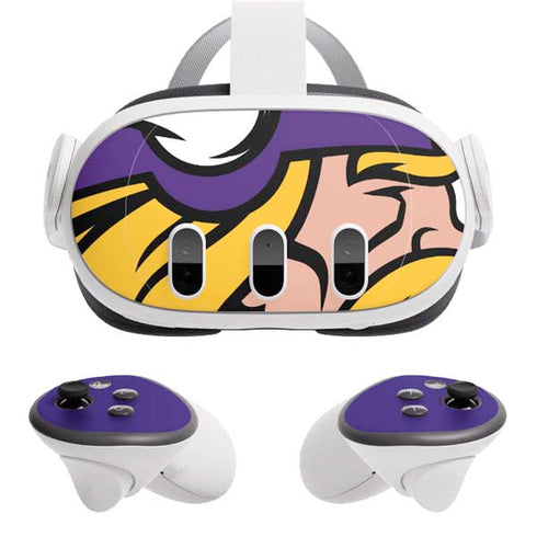 NFL Minnesota Vikings Retro Logo Meta Quest 3 Skin