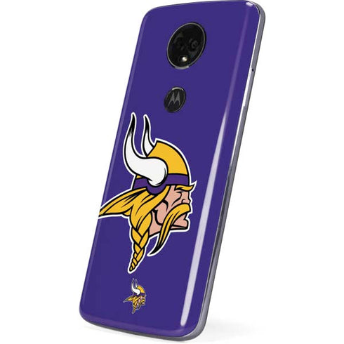 NFL Minnesota Vikings Retro Logo Moto E5 Plus Skin