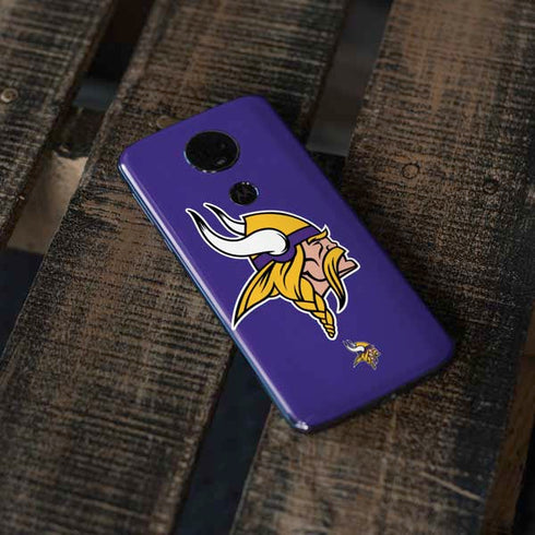 NFL Minnesota Vikings Retro Logo Moto E5 Plus Skin