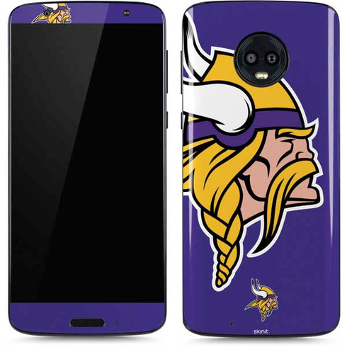 NFL Minnesota Vikings Retro Logo Moto G6 Skin