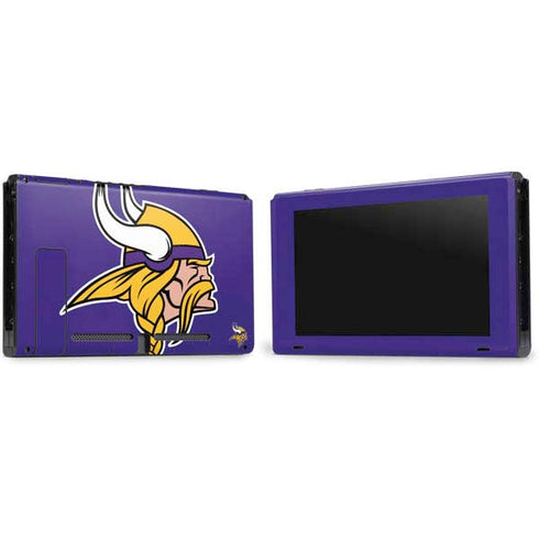 NFL Minnesota Vikings Retro Logo Nintendo Switch Bundle Skin