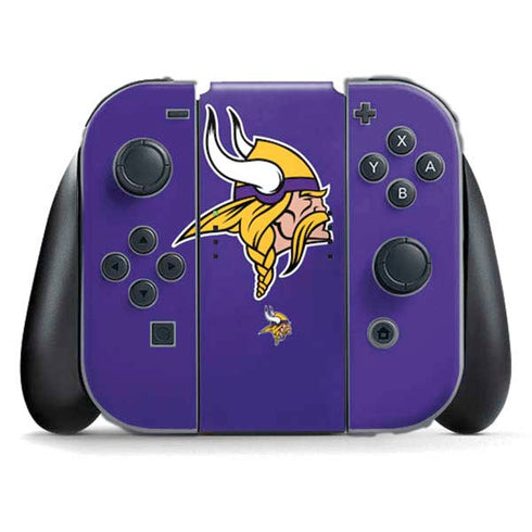 NFL Minnesota Vikings Retro Logo Nintendo Switch (2017-2021) Joy-Con Controller Skin