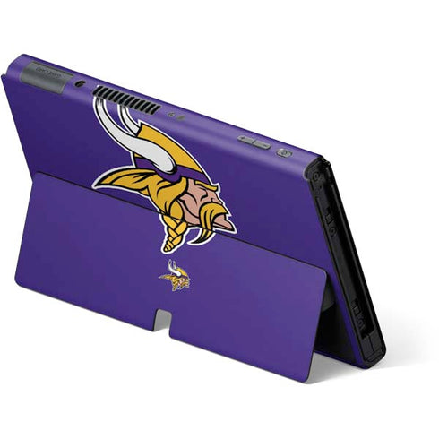 NFL Minnesota Vikings Retro Logo Nintendo Switch OLED (2021) Skin
