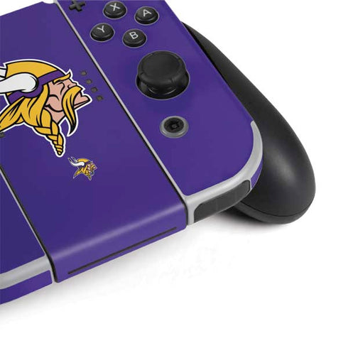 NFL Minnesota Vikings Retro Logo Nintendo Switch OLED (2021) Skin