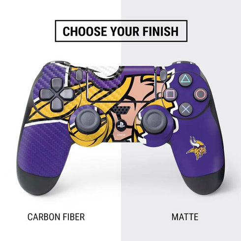 NFL Minnesota Vikings Retro Logo PS4 Controller Skin