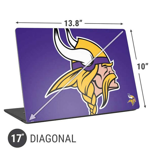 NFL Minnesota Vikings Retro Logo Universal Laptop 17in (13.8 x 10in) Skin