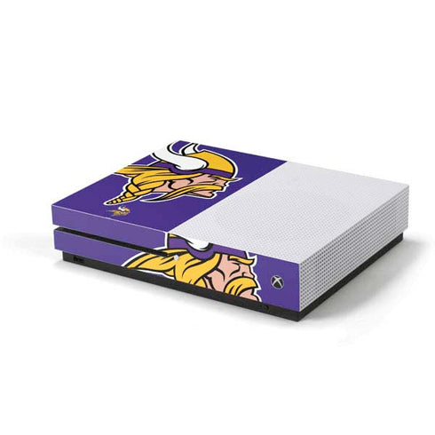 NFL Minnesota Vikings Retro Logo Xbox One S Console Skin