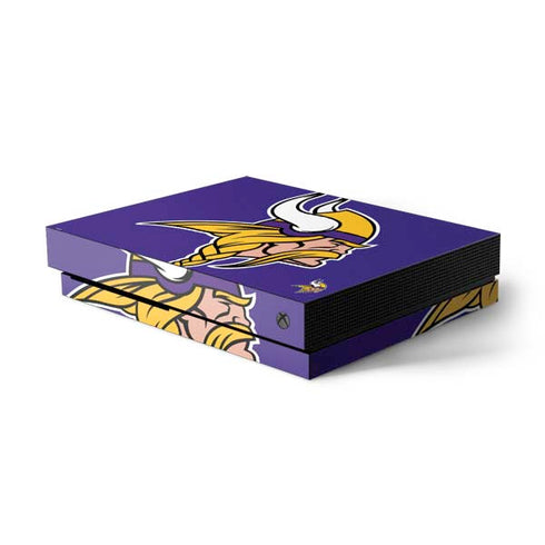 NFL Minnesota Vikings Retro Logo Xbox One X Console Skin