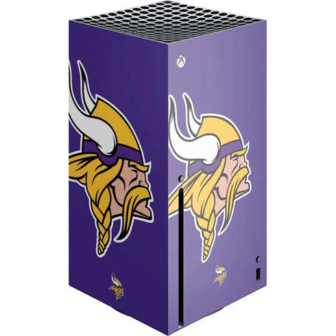 NFL Minnesota Vikings Retro Logo Xbox Series X Console Skin